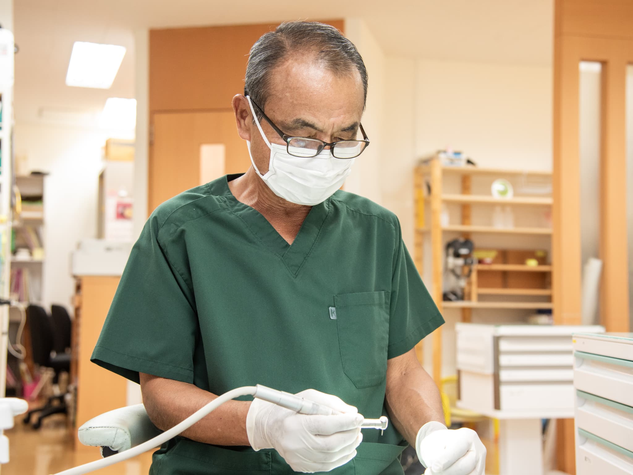 定期健診の様子